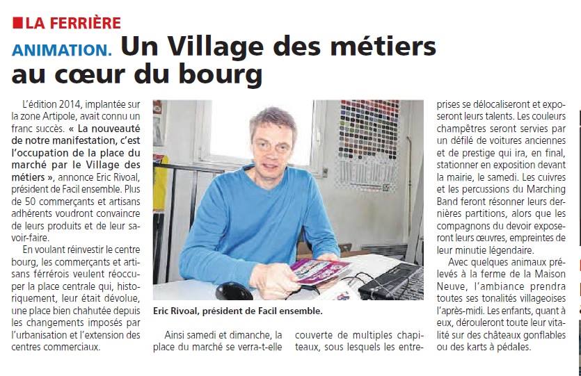 Un village des métiers au cur du bourg